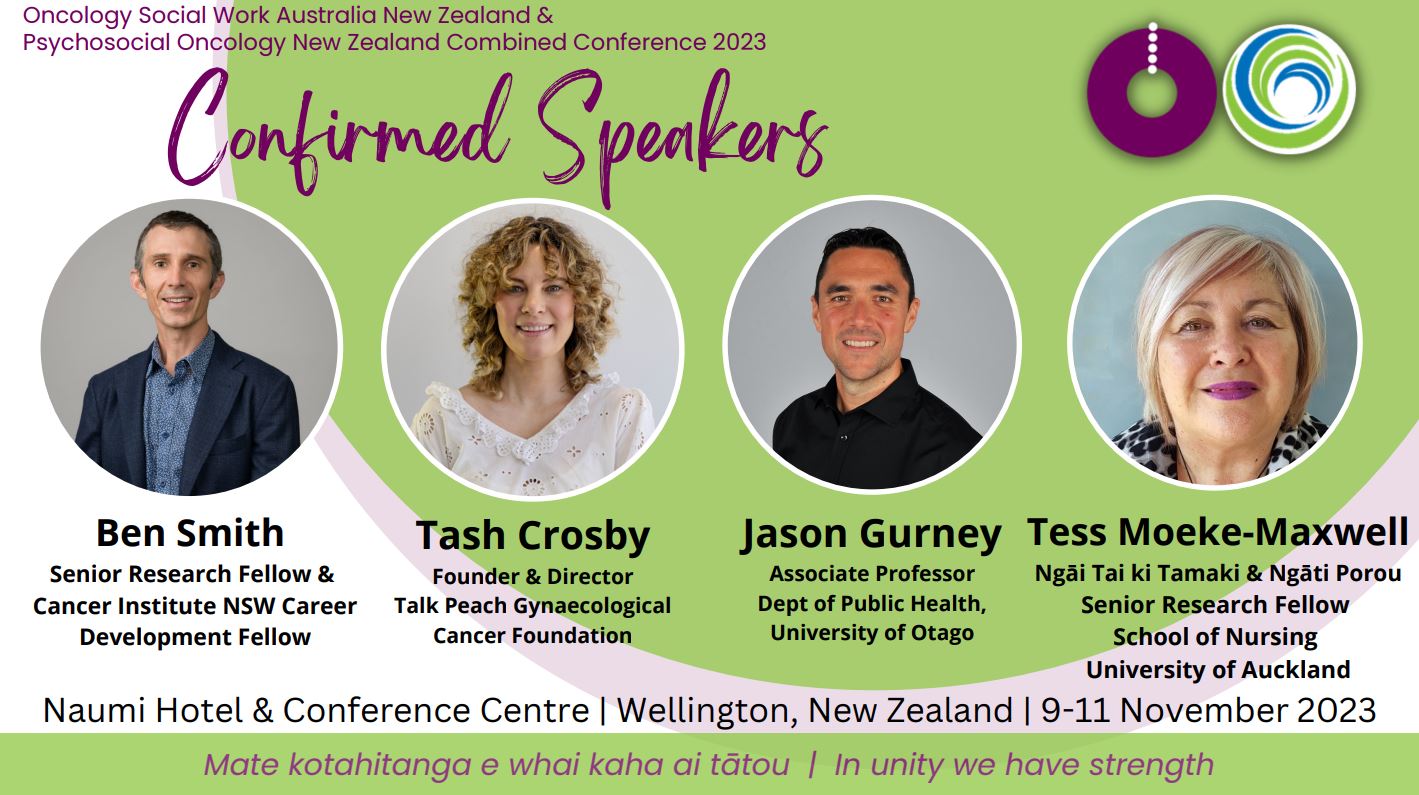 OSWANZ Conference 2023 - Confirmed Speakers