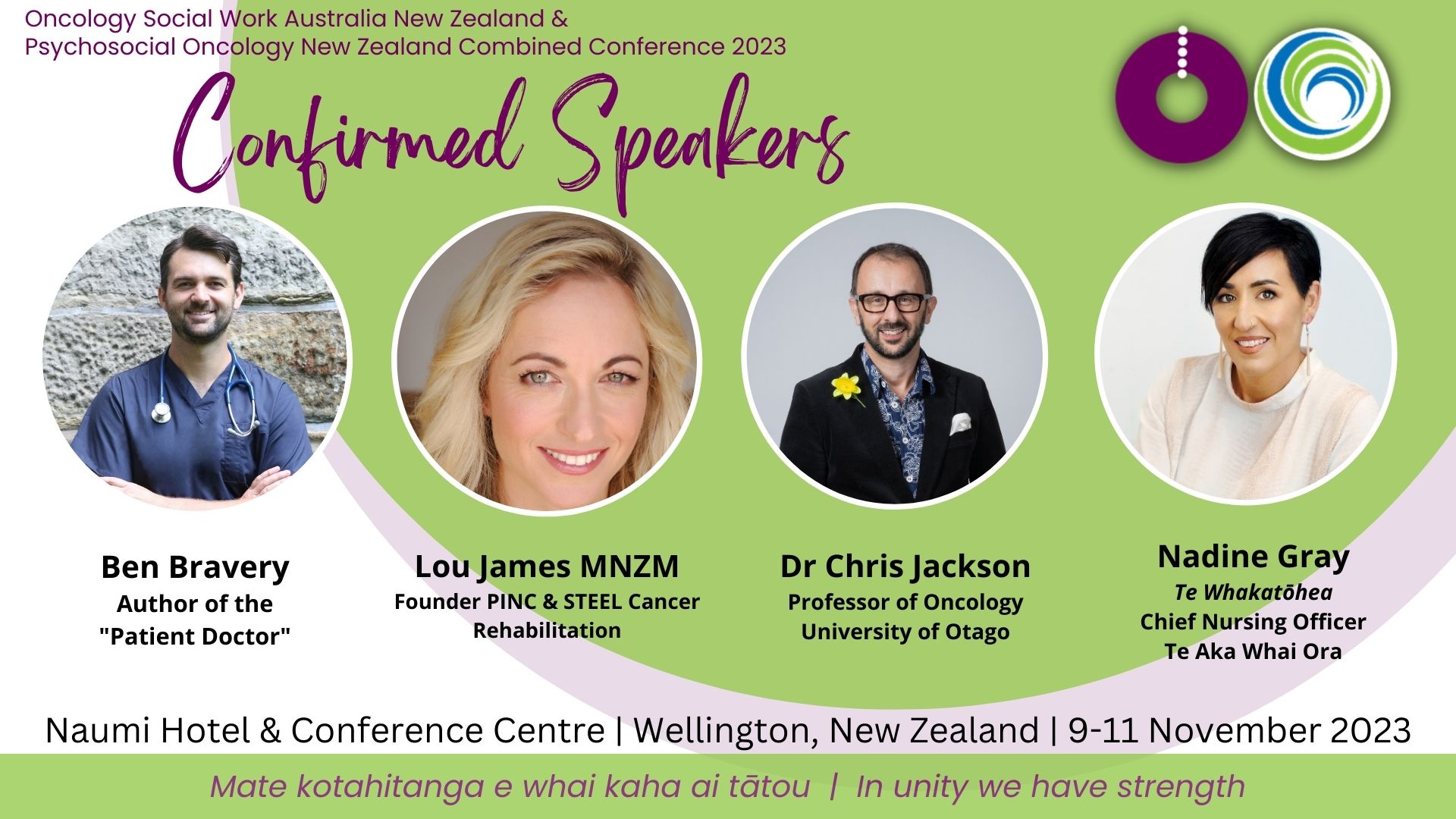 OSWANZ Conference 2023 - Confirmed Speakers 2